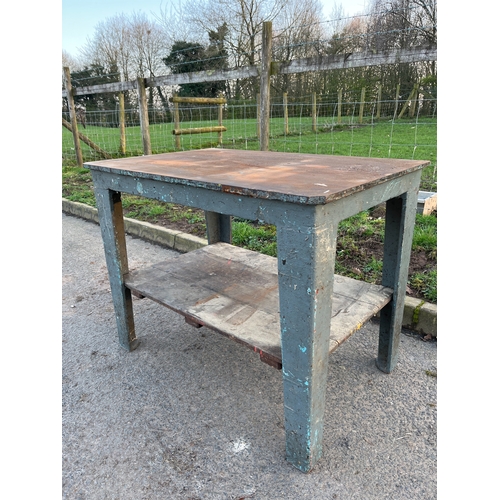 46 - CAST IRON GARDEN TABLE