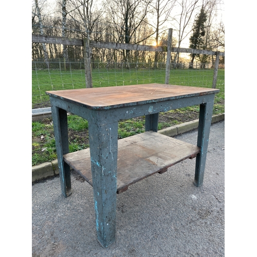 46 - CAST IRON GARDEN TABLE