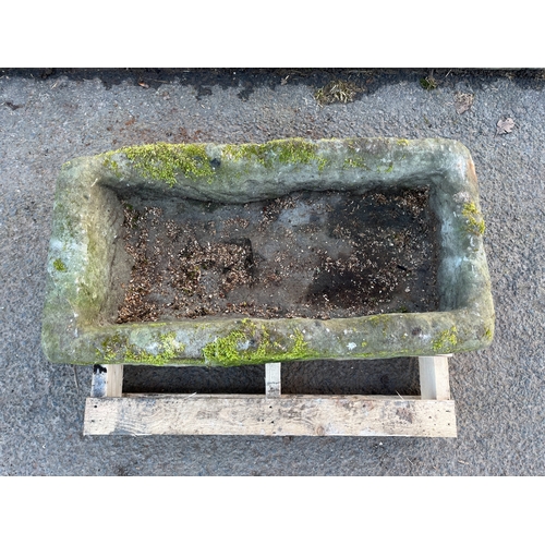 48 - CARVED SANDSTONE TROUGH