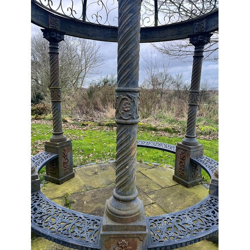 LARGE CAST IRON GARDON PAGODA