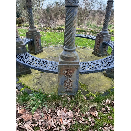 LARGE CAST IRON GARDON PAGODA