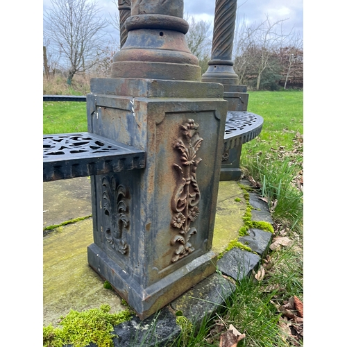 LARGE CAST IRON GARDON PAGODA