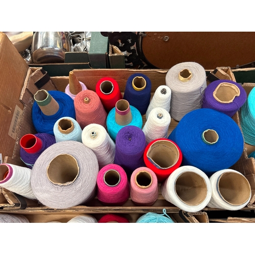 3 BOXES OF WOOL/ COTTON
