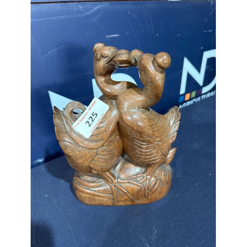 225 - ORIENTAL CARVED  BIRDS