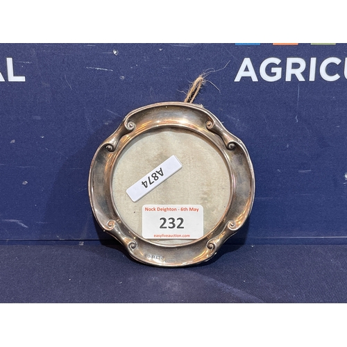 232 - SMALL SILVER PICTURE FRAME