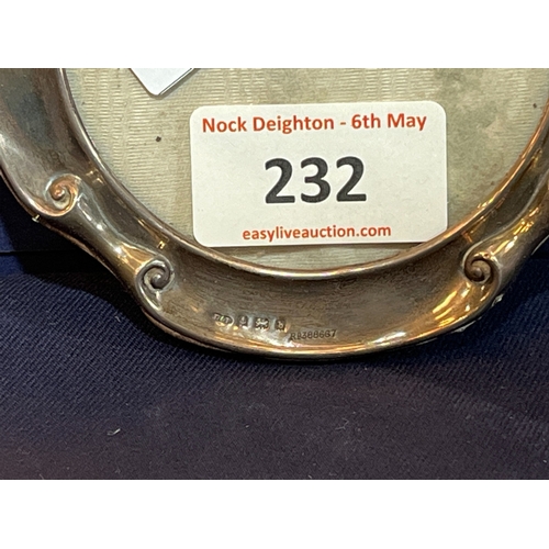 232 - SMALL SILVER PICTURE FRAME