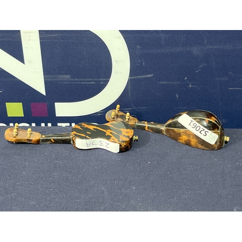 237A - TORTOISE SHELL UKELE AND BANJO