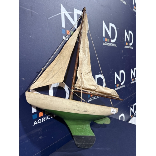 239 - WOODEN TOY BOAT