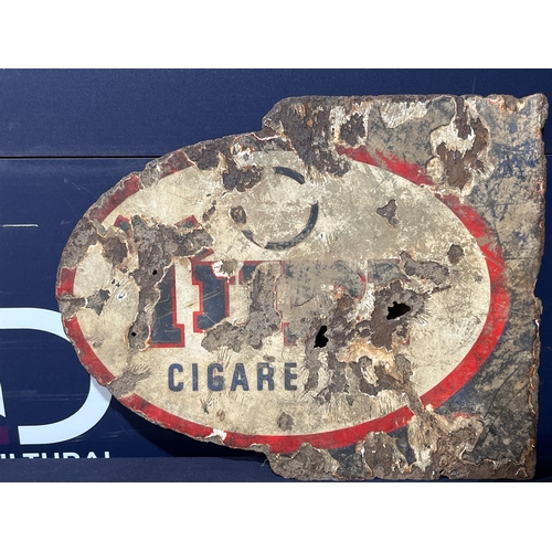 239A - DOUBLE-SIDED TURF CIGARETTES ENAMEL SIGN