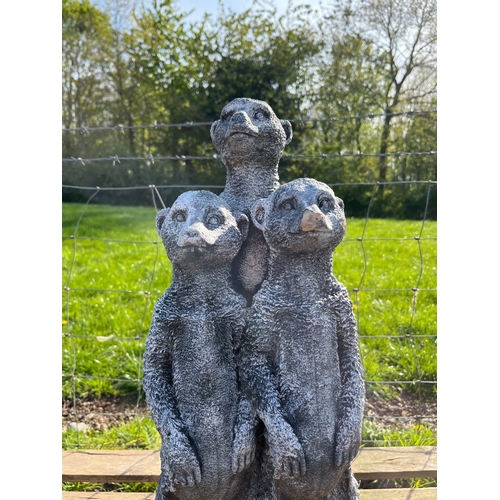 24 - COMPOSITE STONE MEERKATS