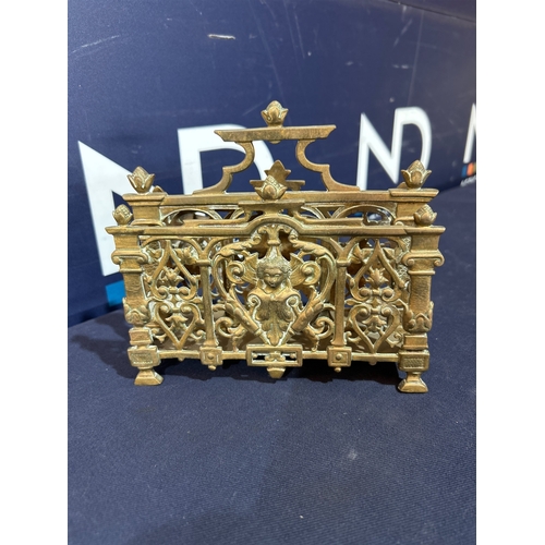 244 - BRASS LETTER RACK