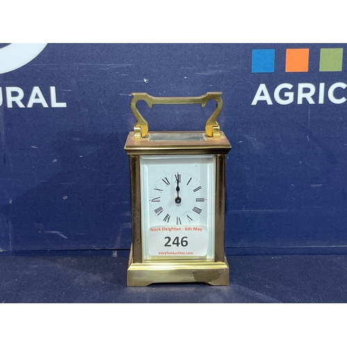 246 - CARRIAGE CLOCK