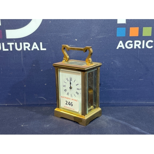 246 - CARRIAGE CLOCK