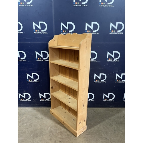 254 - PINE BOOKCASE