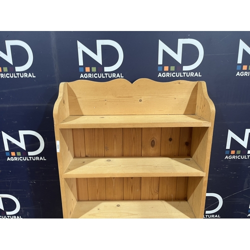 254 - PINE BOOKCASE