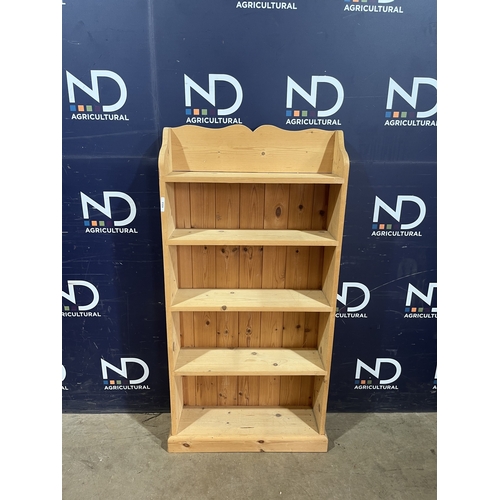 254 - PINE BOOKCASE