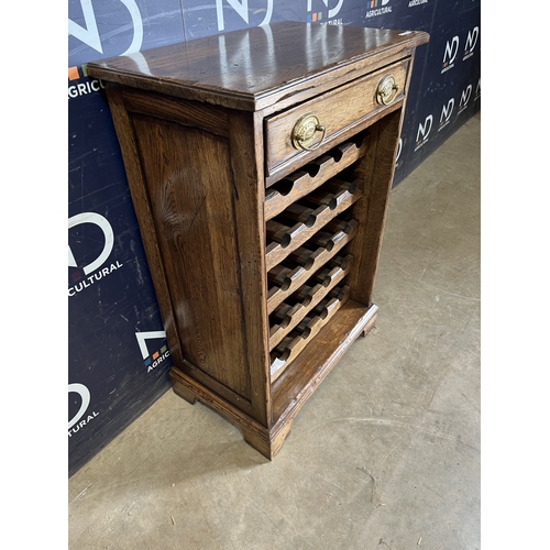 257 - OAK WINE RACK