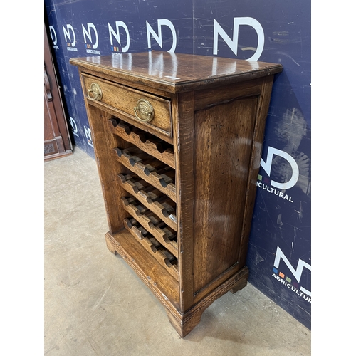 257 - OAK WINE RACK