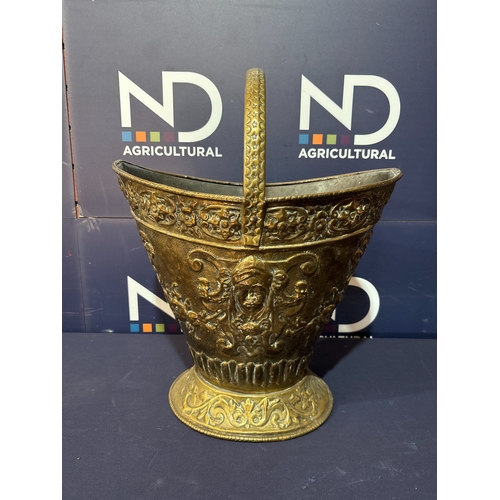 258 - BRASS COAL BUCKET