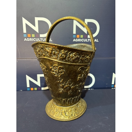 258 - BRASS COAL BUCKET