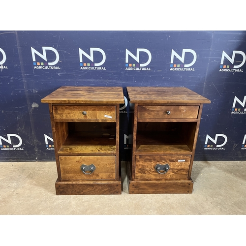 264 - PAIR BEDSIDE TABLES