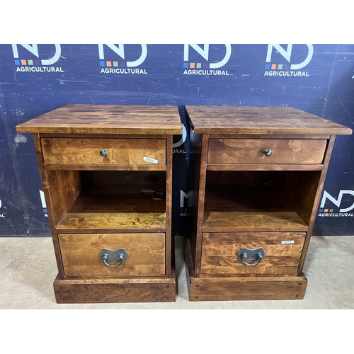 264 - PAIR BEDSIDE TABLES