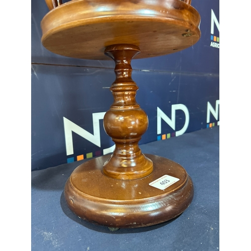 403 - POTTERY BOWL IN STAND