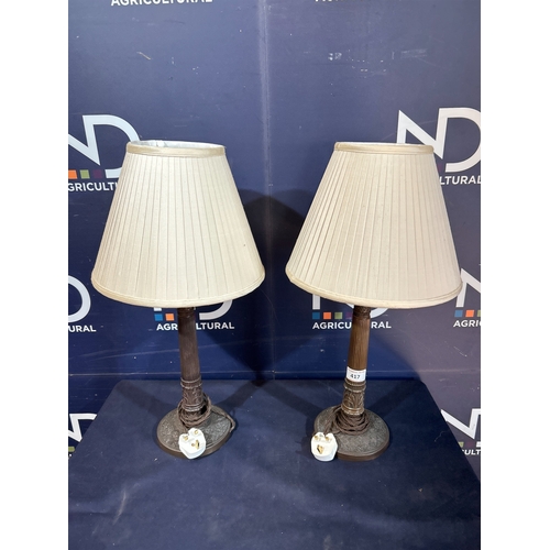 417 - TWO TABLE LAMPS
