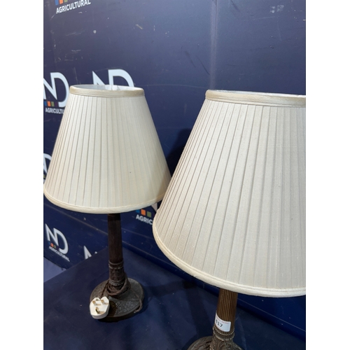 417 - TWO TABLE LAMPS