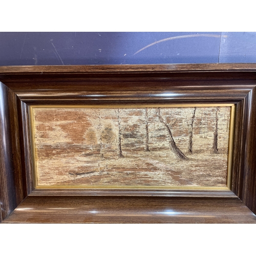 48 - THREE EMBROIDERED FRAMED SILKS
