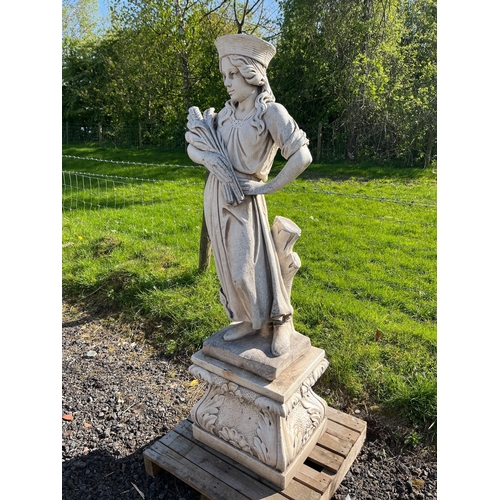 6 - LARGE COMPOSITE GARDEN FIGURE 157CM
