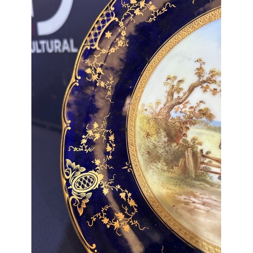 691 - COALPORT HAND PAINTED HUNTING PLATES