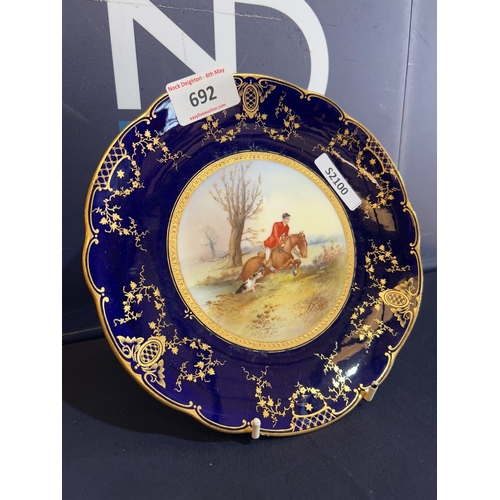 692 - COALPORT HAND PAINTED PLATES