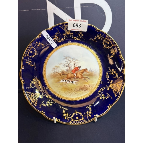693 - COALPORT HAND PAINTED PLATES