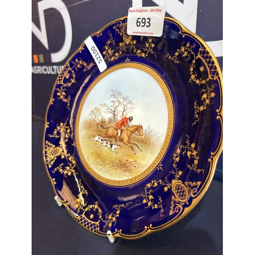 693 - COALPORT HAND PAINTED PLATES