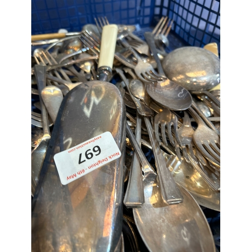 697 - SILVER PLATED CUTLERY