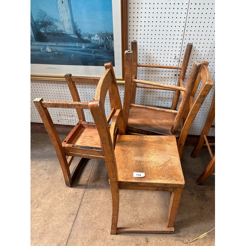 718 - 4 CHILDRENS CHAIRS