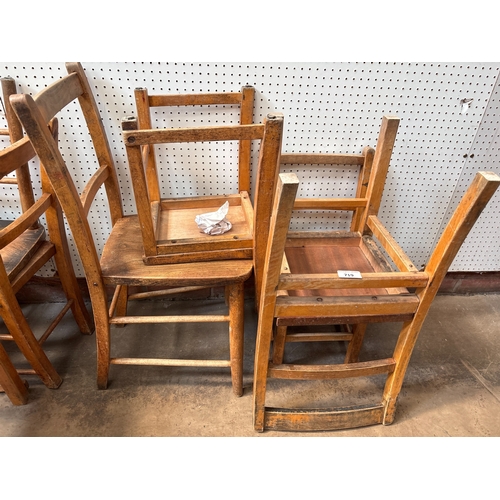 719 - 4 CHILDRENS CHAIRS
