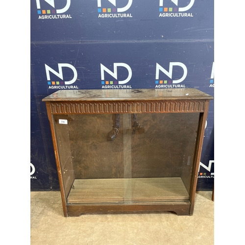 730 - GLASS FRONTED CABINET