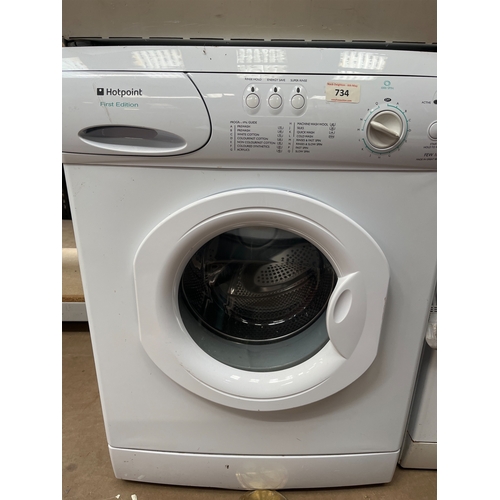 734 - HOTPOINT WASHING MACHINE