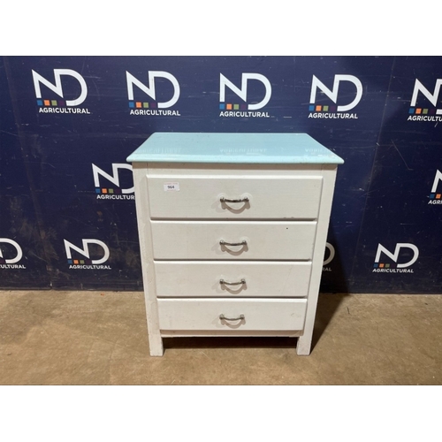 736 - PAINTED CHEST OF DRAWERS