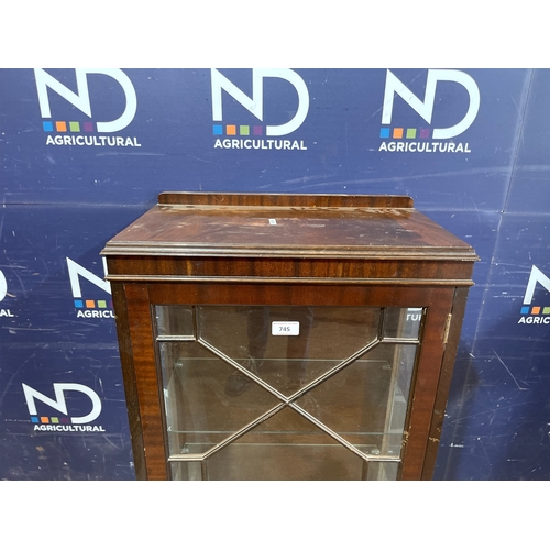 745 - GLASS CABINET