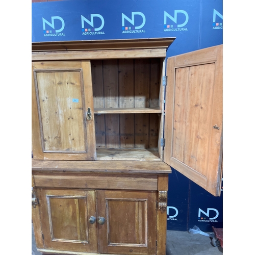 37 - PINE KITCHEN CUPBOARD