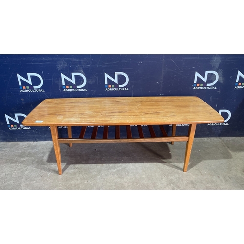 43 - MID CENTURY TEAK COFFEE TABLE