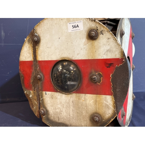 56A - ENAMEL RAILWAY LANTERN
