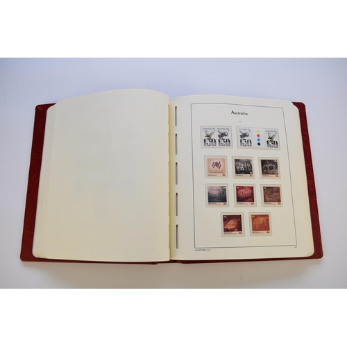 240 - Australia stamp collection (1966 - 1990) in Red Lighthouse de luxe printed album. Includes Australia... 