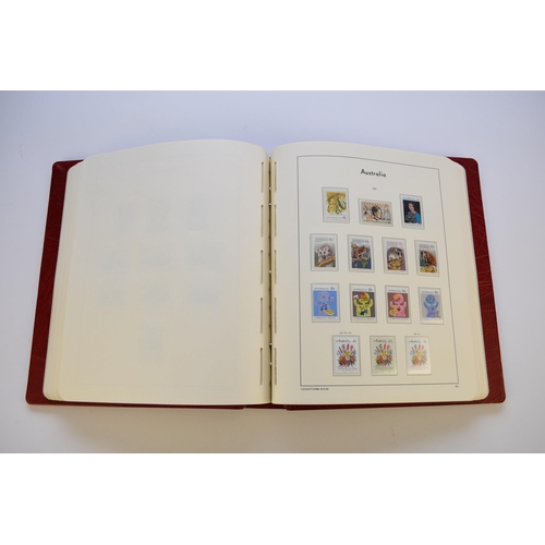 240 - Australia stamp collection (1966 - 1990) in Red Lighthouse de luxe printed album. Includes Australia... 