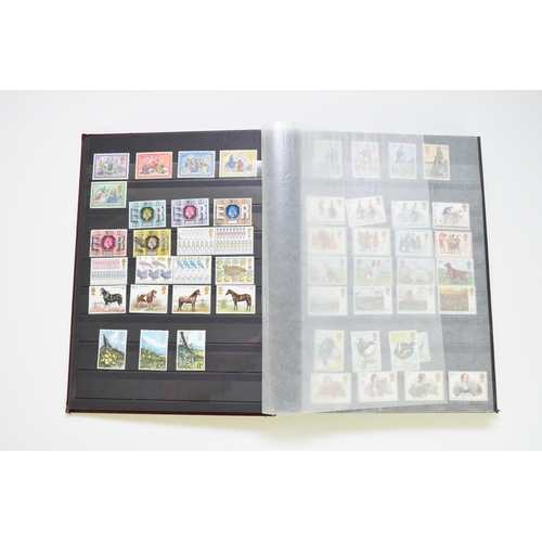 258 - Burgundy album containing mint and used GB plus some Commonwealth stamps, noted; GB 1d Black fine us... 