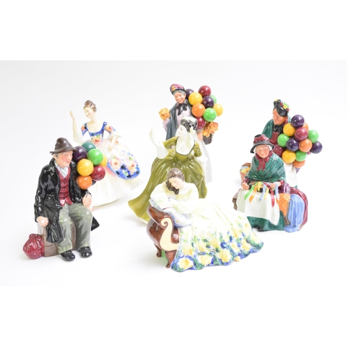 353 - A group of Royal Doulton figures comprising 'Lynne', HN2329, 'Sunday Best', HN2206, 'Goody Two Shoes... 