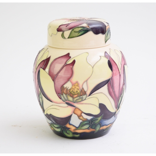 356 - A Moorcroft limited ginger jar in the 'Hodnet Hall' pattern, designed by Rachel Bishop, dated 2017, ... 